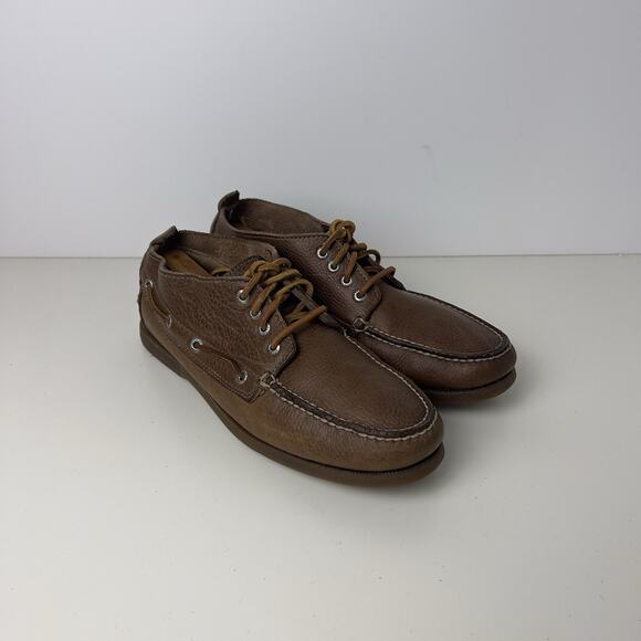 Sperry Men\'s Brown Leather Chukka Hi Top Boat Shoe Boots Size 11M Lace Up